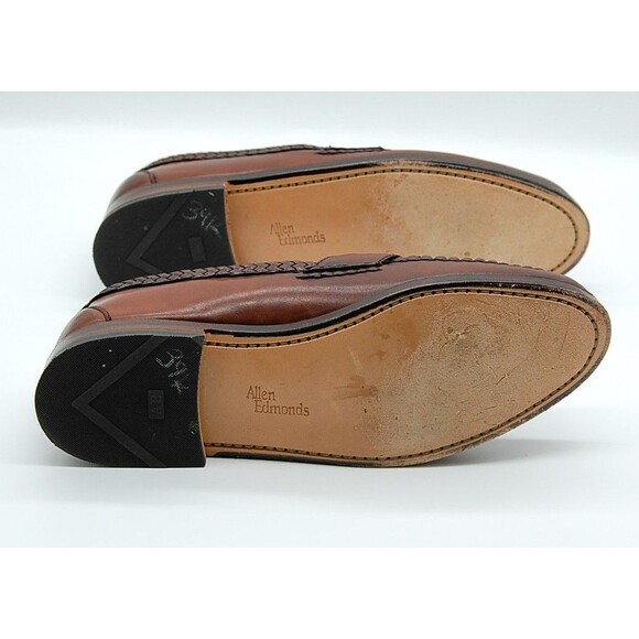 Allen Edmonds Maxfield Tassel Loafers 47716 Chili Cognac Brown Sz 11 C 99% USA - Picture 7 of 11